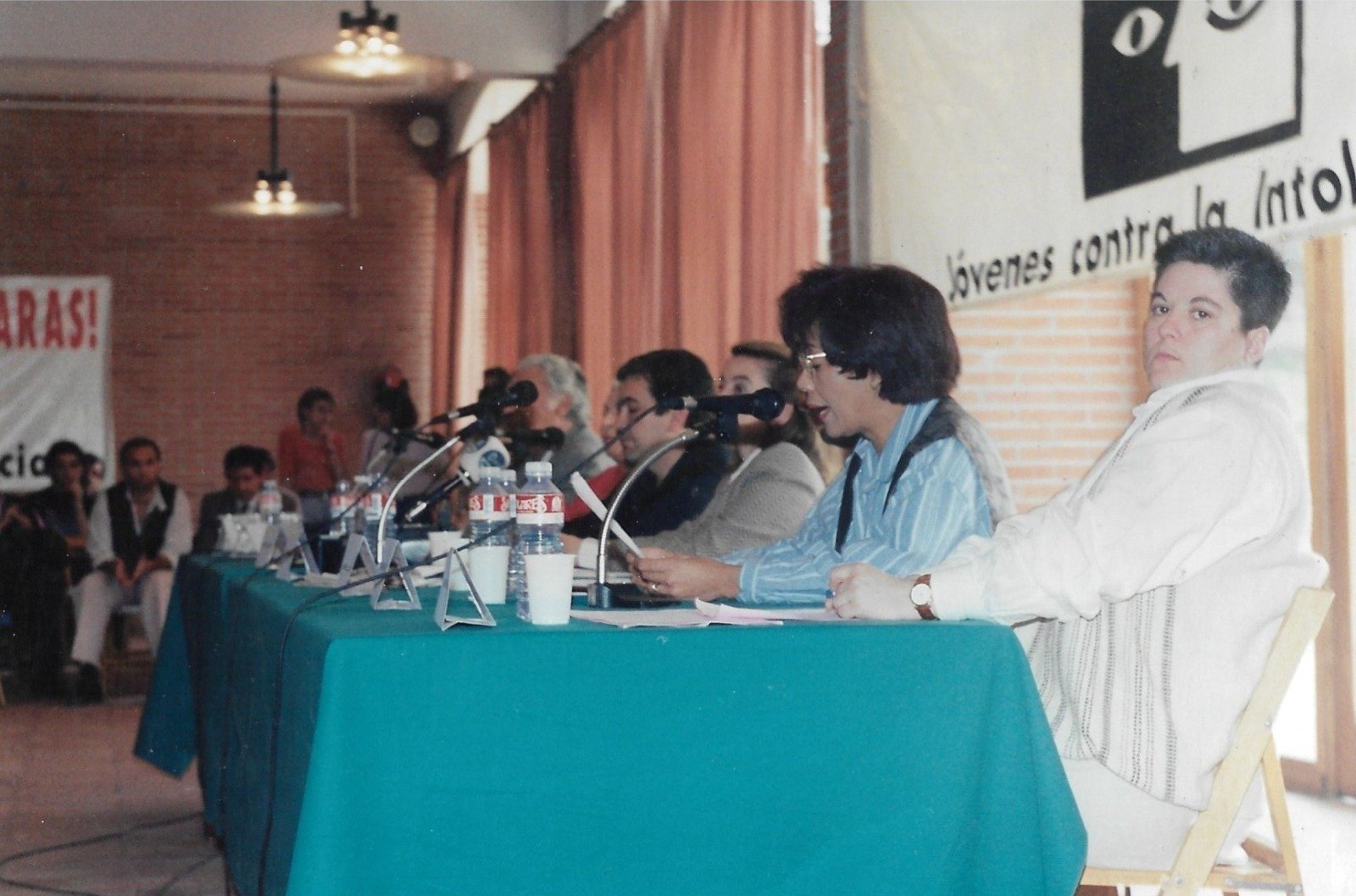 Bernarda Jiménez durante una intervención pública en el marco del programa de prevención y atención a la violencia intrafamiliar